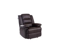 (Brown) Loxley Bonded Leather Recliner Armchair Sofa Home Lounge Chair Reclining Gaming