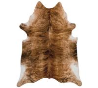 Brown Luxurious Modern Cowhide Easy To Clean Abstract Rug For Dining Room, Bedroom, Living Room - 190Cm X 240Cm