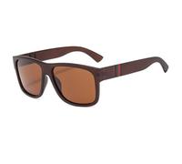 (brown) Luxury Square Vintage Polarized Sunglasses For Men Women Fashion Travel Driving Anti-glare Sun Glasses Male Eyewear Uv400