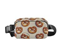 Brown Lye Knot Fashion Fanny Waist Pack for Men Women Small Belt Bag with Adjustable Strap for Cycling Hiking Gym