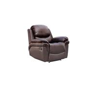 More4Homes Madison Bonded Leather Recliner Armchair Sofa Home Lounge Chair Reclining Gaming (Brown)