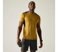 Regatta Men's Virda Short Sleeved Active Mesh T-Shirt in Mustard | Size: XL Regatta Mustard XL