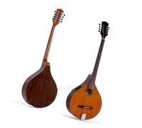 Brown Mandolin Selected Solid Red Pine Mandolin Eight-String Mandolin Selected Water Drop Shape