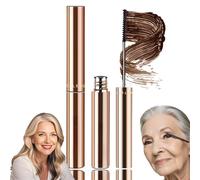 Brown Mascara for Older Women 60 Plus,Telescopic Mascara Volume and Length for older women,Prime Lash for Mature Thinning Ladies Waterproof Lasting Smudge-proof,For Sensitive Eyes & Aging Lashes