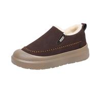 Brown Men Everyday Velvet Thick Bottom Outdoor Shoes for Fall and Winter Season with Anti-Slip Snow Boots and Cozy Design