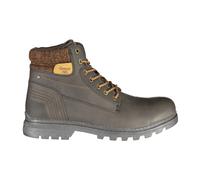 Brown Men's Lace-Up Boot with Contrast Details - male - Carrera - Lace-up Boots - Brown - 7 UK - Shoes 7 UK