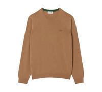 Brown Merino Wool Pullover Jumper - male - Lacoste - Round-neck Knitwear - Brown - L - Knitwear L