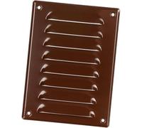 140x190mm Air Vent Grille Cover 6x7 inch Brown Ventilation Cover, Metal, with Insect Mesh