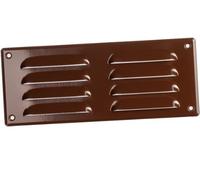 260x105mm / 10x4" inch Brown Metal Air Vent Grille Cover with Insect Mesh - Ventilation Cover