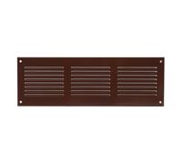 300x100mm / 12x4" inch Brown Metal Air Vent Grille Cover with Insect Mesh - Ventilation Cover