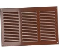 300x200mm / 12x8" inch Brown Metal Air Vent Grille Cover with Insect Mesh - Ventilation Cover