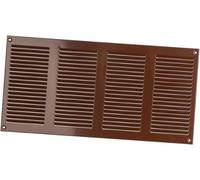 Brown Metal Air Vent Grille 400mm X 200mm With Fly Screen
