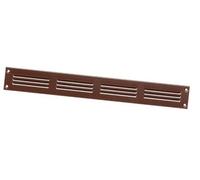 Generic 400 x 50 mm 16 x 2 inch Brown Metal Air Vent Grille