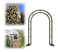 Brown Metal Garden Arch for Vines & Roses - Durable Arbor for Wedding Decor, Outdoor Spaces & Climbing Plants - Perfect 0.8x2x0.4m Trellis for Gardens