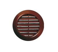 Brown Mini Circle Air Vent Grille 70mm / 2.76" with Fly Screen/Mesh Soffit Round Ventilation Ducting Furniture Cover T75BR
