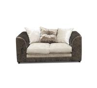 (Brown-mink, 2 seater) Leo Crushed Velvet 3 & 2 Seater Sofa Set