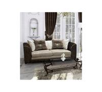 Chicago Jumbo Cord 3&2 Seater Sofa Set Black