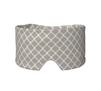 Brown Mod Modern Taupe White, Full Eye Covers Light Blocking Eye Mask Sleep Eye and Ear Muffs