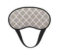 Brown Mod Modern Taupe White, Full Eye Covers Light Blocking Eye Masks Blackout Sleep Eye Muffs