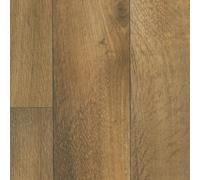 Brown Modern Wood Effect Anti-Slip Vinyl Flooring For Kitchen, & Bathroom, 2.0mm Thick Vinyl Sheet-3M(9'9") X 2M(6'6")-6M²