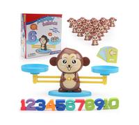 (Brown Monkey) Cool Toys Monkey Balance Cool Math Game for Girls&Boys Fun Educational Kids Toy