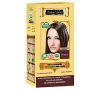 Brown Natural Hair Dye Color (NOT-For-Beard & Does Not Lighten Hair)) 100% Organic Chemical Free Botanical Herbal for Initial Greys Pure Herbal Powder No PPD, Ammonia or Peroxide by Indus Valley