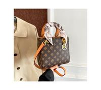 (Brown) New Princess Diana Bag Silk Scarf Clutch Shoulder Bag