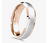 Brown & Newirth Compliment 18ct Rose & White Gold 5mm Ring 6136 5.0 18K S