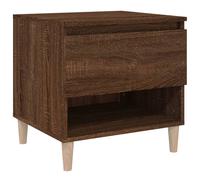 (brown oak, 1 pcs) vidaXL 1/2x Bedside Table Engineered Wood Bed Cabinet End Table Multi Colours