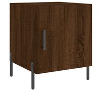 (brown oak, 1 pcs) vidaXL Bedside Cabinet Bedside Table Nightstand Bedstand Black Engineered Wood