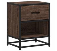 (brown oak, 1 pcs) vidaXL Bedside Cabinets Nightstand Bed Side Table Engineered Wood