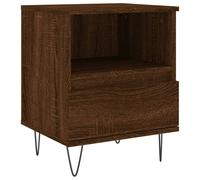 (brown oak, 1 pcs) vidaXL Bedside Cabinets Nightstand Side Table Bed Cabinet Engineered Wood