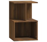 (brown oak, 1) vidaXL 1/2x Bedside Cabinet Chipboard Home Telephone Stand Set Multi Colours
