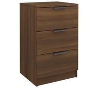 (brown oak, 1) vidaXL Bedside Cabinets Night Stand End Table Side Table Bed Drawer Cabinet