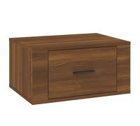 (Brown oak, 1 x Bedside cabinet) vidaXL 1/2x Wall-mounted Bedside Cabinet Floating Bedside Unit Multi Colours