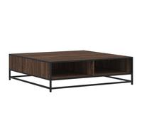 (brown oak, 100 x 100 x 30 cm) vidaXL Coffee Table Hallway Tea End Table Side Table Engineered Wood and Metal