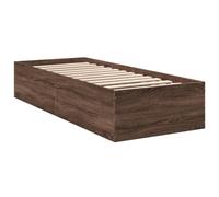 (brown oak, 100 x 200 cm/ 35 cm) vidaXL Bed Frame Bed Base Sonoma Oak 75x190 cm Small Single Engineered Wood