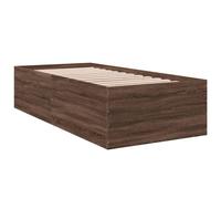 (brown oak, 100 x 200 cm/ 45 cm) vidaXL Bed Frame Bed Base Sonoma Oak 75x190 cm Small Single Engineered Wood