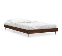 (brown oak, 100 x 200 cm) vidaXL Bed Frame Bedroom Platform Bed Frame Bedstead Bed Base Engineered Wood