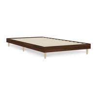 (brown oak, 100 x 200 cm) vidaXL Bed Frame Home Bedroom Bed Base Bedstead Platform Bed Engineered Wood