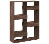 (brown oak, 100 x 33 x 135 cm) vidaXL Room Divider Privacy Screen Room Partition Bookcase Engineered Wood