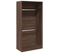 (brown oak, 100 x 50 x 200 cm/ 1 shelf piece) vidaXL Wardrobe Clothing Storage Hanger Clothes Cabinet Closet Engineered Wood