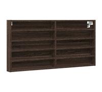 (brown oak, 100 x 8.5 x 50 cm) vidaXL Vitrine Cabinet Wall Mounted Cabinet Floating Cabinet Engineered Wood