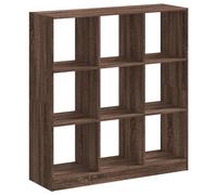 (brown oak, 102 x 32 x 108 cm) vidaXL Bookcase Bookshelf Rack Storage Cabinet Engineered Wood