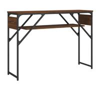 (brown oak, 105 x 30 x 75 cm) vidaXL Console Table with Shelf Hallway Side Table End Table Engineered Wood