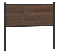 (brown oak, 107 cm) vidaXL Headboard Bedroom Bed Headboard Bed Header Engineered Wood and Steel