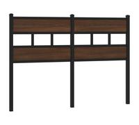 (brown oak, 120 cm) vidaXL Headboard Bed Header Bed Headboard Brown Oak Steel and Engineered Wood