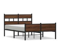 Metal Bed Frame without Mattress Bed Base Bedstead Entertainment Centre vidaXL