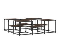 (brown oak, 121 x 121 x 40 cm) vidaXL Coffee Table Hallway Tea Side End Table Sofa Table Engineered Wood