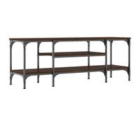 (brown oak, 121 x 35 x 45 cm) vidaXL TV Cabinet Media Console Sideboard Engineered Wood and Iron
